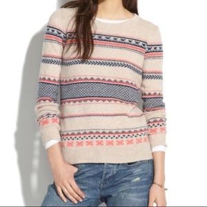 Madewell fair isle wool sweater